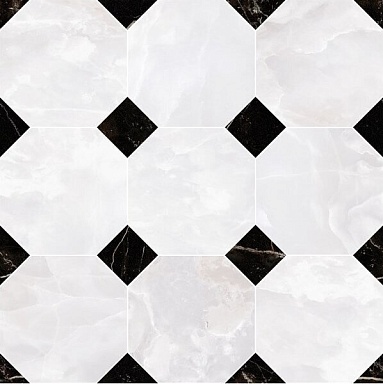 Декор Versace 262610 MOSAICO OTTAGONO Onice Bianco 39x39
