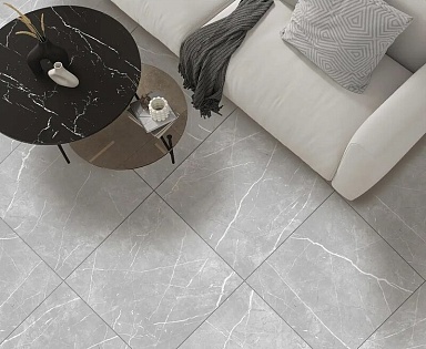 Керамогранит ProGRES Ceramica NR0383-M Марбл Лайн Серый темный матовый 600x600x9.5