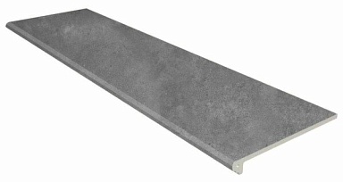 Ступень Gres de Aragon Peldаno Redondo.Urban Grafito Liso 119.7x31.5x1.4