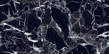 Керамогранит Pieza Ceramica PO006012H Polar Black Двойной Глянец 60х120