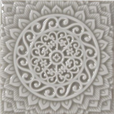 Декор Adex ADST4080 RELIEVE MANDALA UNIVERSE GRAYSTONE 14,8x14,8