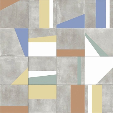 Керамогранит ABK 0003482 PLAY EDGE MIX MULTICOLOR 20x20