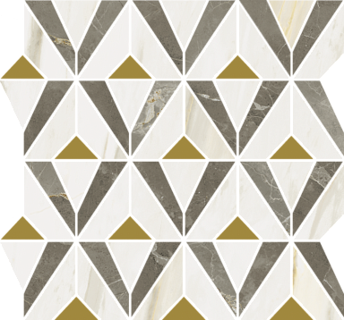 Мозаика Italon 600110000976 Stellaris Grey Mosaico Orpheus Lux 33.8x31.5