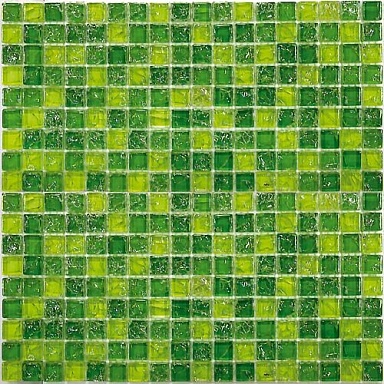 Мозаика Bonaparte Strike Green (стекло) 15*15 300*300