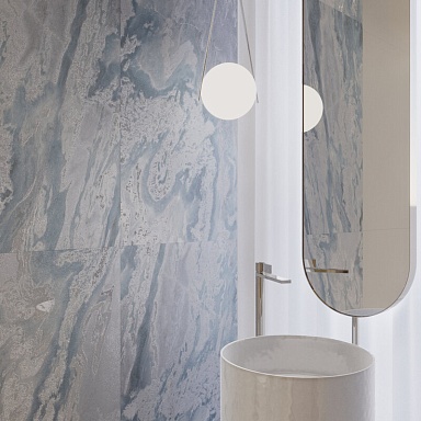 Керамогранит Creanza SH1007-G Ocean Aqua Shape+Glue Art 60x120