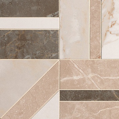 Мозаика FAP Ceramiche fRDL Calacatta / Pietra Beige e Brown Deco Mosaico 30x30