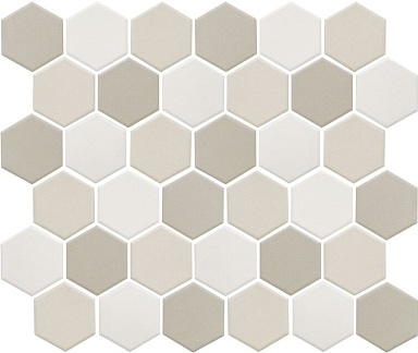Мозаика StarMosaic JMT31955 Hexagon small LB Mix Antid. 32.5х28.2х6