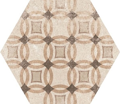 Декор Equipe 22098 Hexatile Cement Garden Sand 17,5x20 (17 видов паттерна)