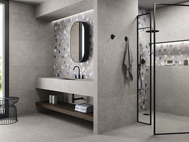 Декор Ape Shape Bianco Rect 40x120