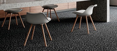 Керамогранит Kirovit NR0379 K Black Rockfall черный матовый 600х600х10