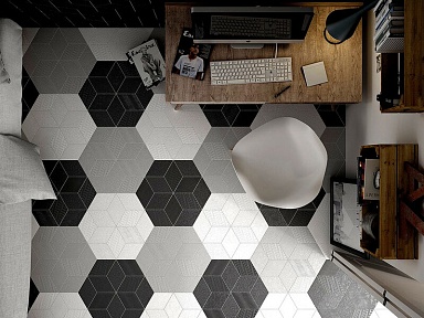 Керамогранит Equipe 22689 Rhombus Cream Smooth 14x24