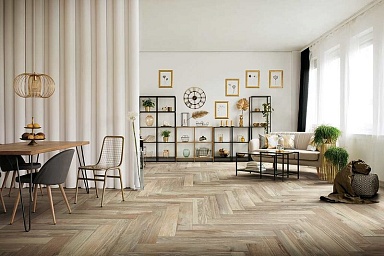 Керамогранит Cerim 759957 Hi-Wood Walnut Lucido Ret 20x120