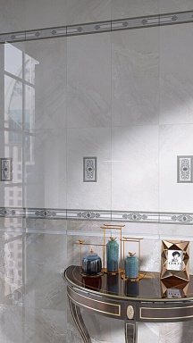 Eurotile 350 Бордюр Eclipse Grey 7x30