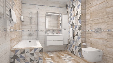 LB-Ceramics Вестанвинд Бордюр голубой 1506-0023 3x60