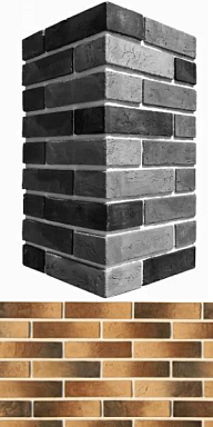 Искусственный камень White Hills 353-45 Терамо брик угол 9x20,5x5.5