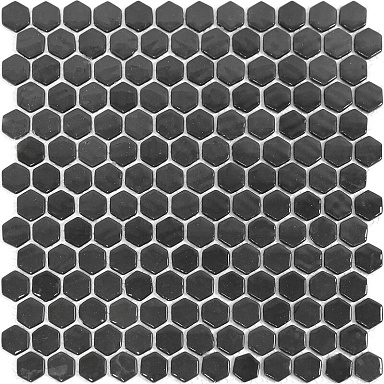 Мозаика Natural STP-BK001-HEX стекло (25) 290x290