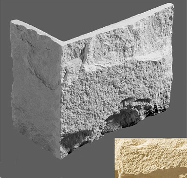 Искусственный камень Leonardo Stone Угловой элемент Турин 050 17,6/7,4(26/12,5)x14.5x3