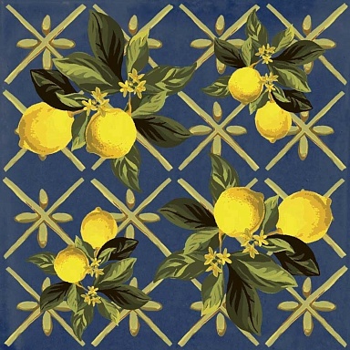 Декор Sant Agostino Giardino Blu Mix Luc 20x20