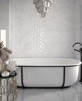 Плитка Kerlife (Navarti) Rev. Essence-aga white rect. 32x90