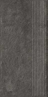 Ступень Paradyz Carrizo Basalt Stopnica Prosta Struktura Mat 30x60