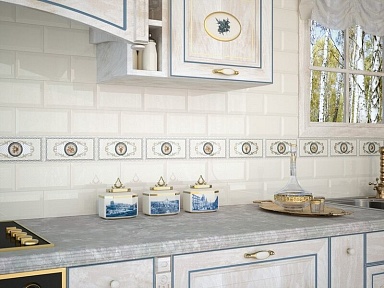 Плитка Monopole Marfil Brillo Bisel 10x20
