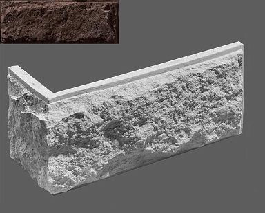 Искусственный камень Leonardo Stone Угловой элемент Шато 709 33/11x16,7x3