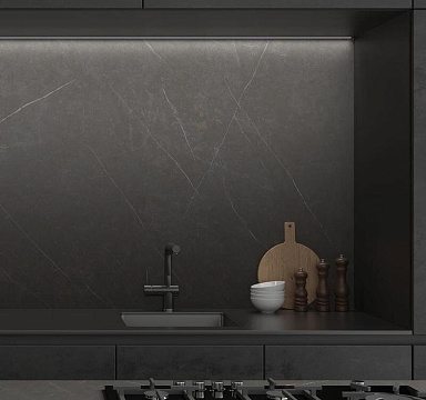Керамогранит Tau Ceramica Allure Black Soft Matt 160x320