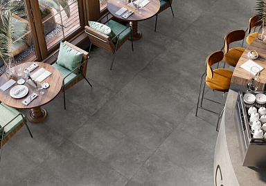 Керамогранит Artkera Group GP6060MIM99M Microcement Black матовый 600x600x9.5