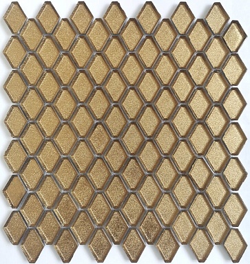 Мозаика Caramelle Mosaic Diamanti doro 24x42x6 282x310x6