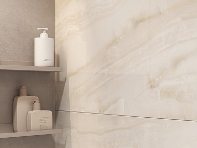 Керамогранит Cersanit 17129 Madeira Onyx полированный бежевый ректификат 60x120