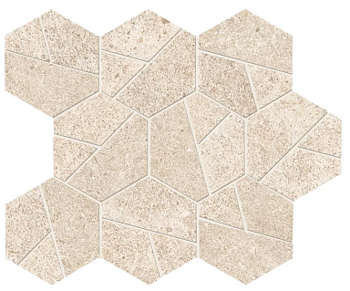Мозаика Atlas Concorde Italy A7CU Boost Stone Ivory Mosaico Hex 25x28,5