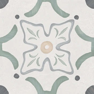 Керамогранит Harmony 3386036155 Sirocco Green Flower 9mm R10 22.3x22.3