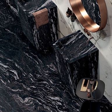 Керамогранит ABK PF60005341 SENSI GEMS TITANIUM BLACK LUX+ 60x120