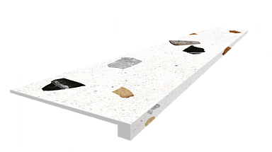 Ступень Coliseumgres 620070002369 Palladio White Scalino Front 33x120