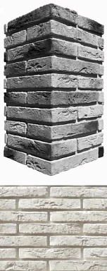 Искусственный камень White Hills 380-05 Остия брик угол 12x26.5x4.9