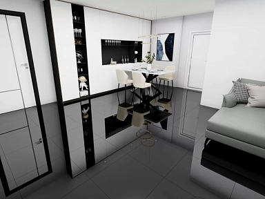 Керамогранит Duna Super Black Polished 600x600