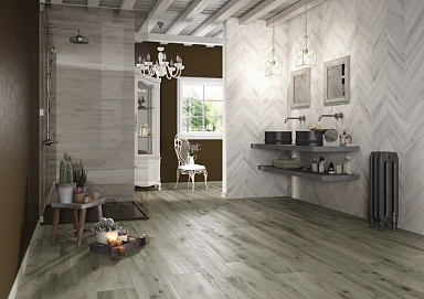 Керамогранит Rondine Group J86591 Woodie Chevron Blue 7.5x40.7