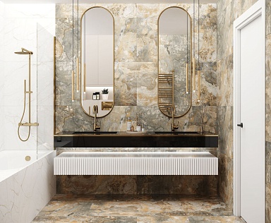 Керамогранит Laparet Oberon Green Cтруктурный 60x120