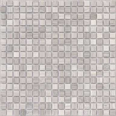 Мозаика Caramelle Mosaic Pietrine Travertino Silver MAT 15x15x4 305x305