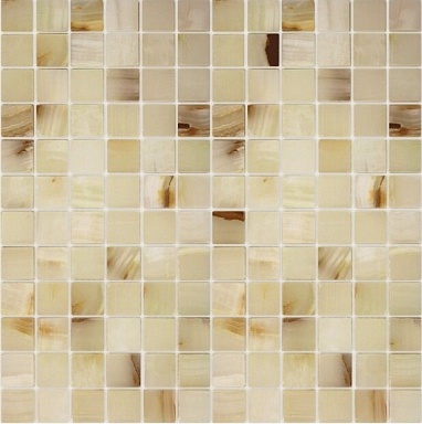 Мозаика Caramelle Mosaic Pietrine Onice Jade Bianco POL 2.3x2.3 29.8x29.8
