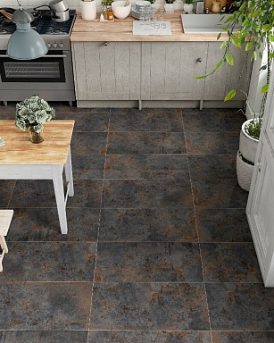 Керамогранит Etili Seramik Oxyde Carving Anthracite Rec 60x120