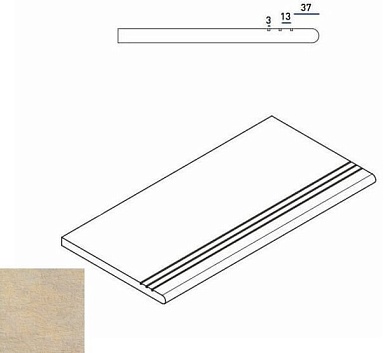 Ступень Italon 620040000039 SAND GRADINO ROUND GRIP SX 30x60