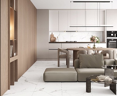 Керамогранит Laparet Pristine White белый матовый 60x60