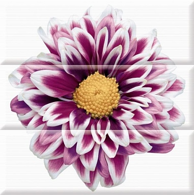Панно Absolut Keramika Composicion Flowers 45x45 (комплект 3шт)