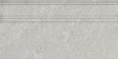 Kerama Marazzi FME027R Плинтус Риальто серый светлый глянцевый обрезной 20x40x1,6