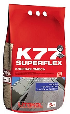 Клей LITOKOL Superflex K77 Superflex K77 5 кг