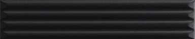 Плитка Ava Ceramica 192132 Up Cannettato Black Glossy 25x5
