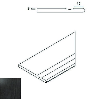 Бордюр Italon 620090000227 CARBON BORDO SVASATO ROUND DX 30x60
