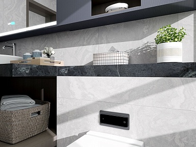 Керамогранит Global Tile GT1206020306LGR Clementi Светло-серый лаппатированный 60x120