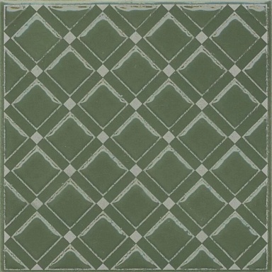 Kerama Marazzi KMD3STA015GN Декор Бахия 1 зелёный глянцевый 9,8x9,8x0,7